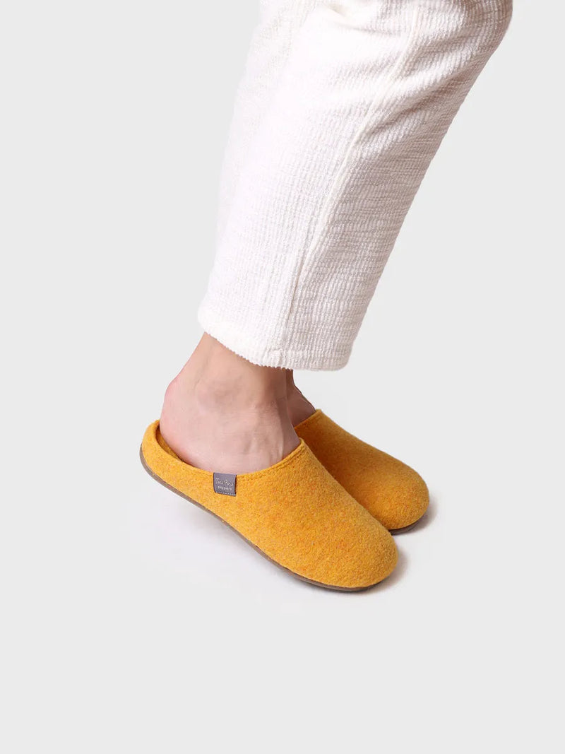 zapatillas de casa mujer - Zapatilla tipo zueco para mujer en fieltro reciclado | MONA-FR  - Toni Pons  