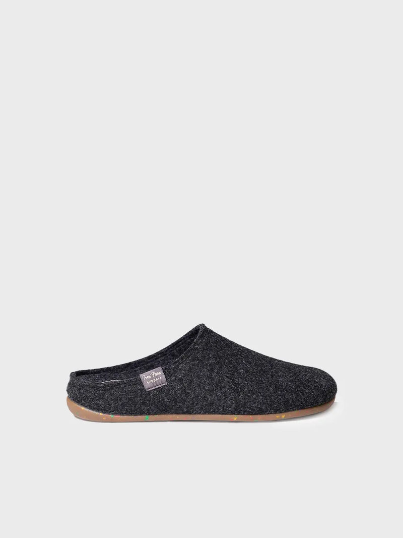 zapatillas de casa mujer - Zapatilla tipo zueco para mujer en fieltro reciclado | MONA-FR  - Toni Pons  