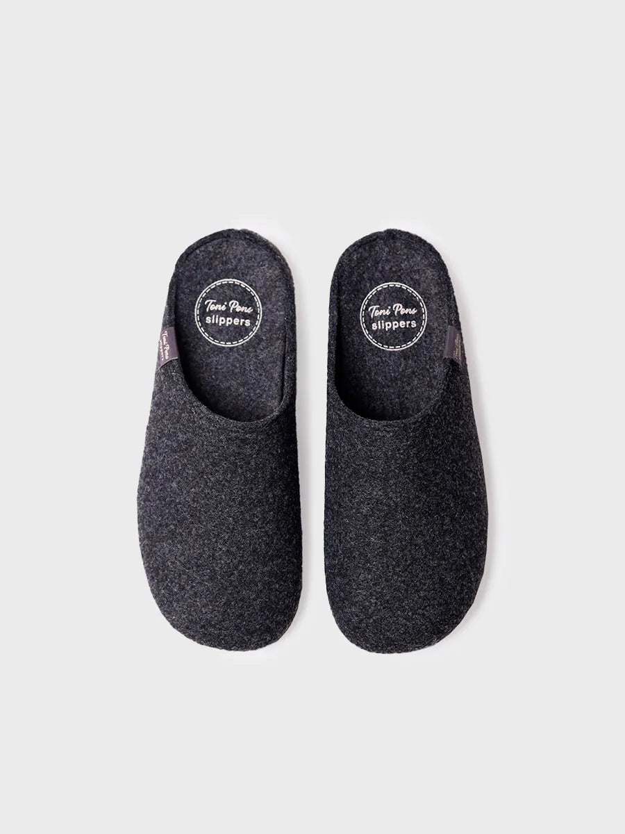 zapatillas de casa mujer - Zapatilla tipo zueco para mujer en fieltro reciclado | MONA-FR  - Toni Pons  