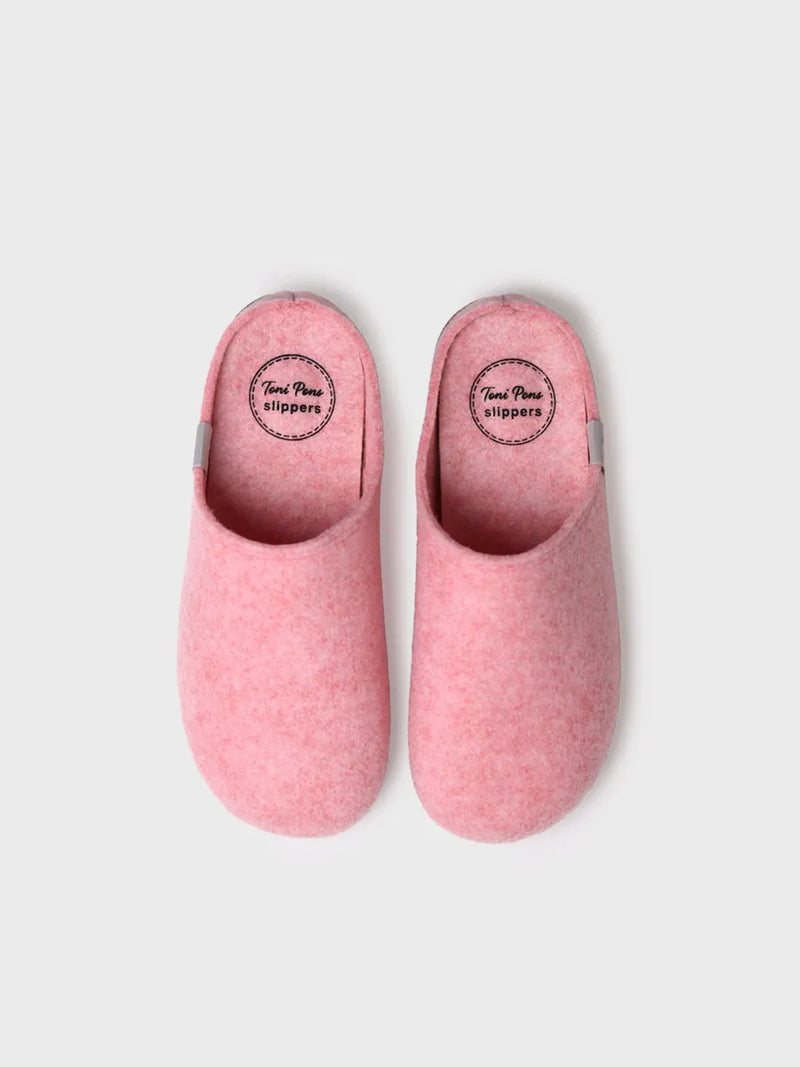 zapatillas de casa mujer - Zapatilla tipo zueco para mujer en fieltro reciclado | MONA-FR  - Toni Pons  