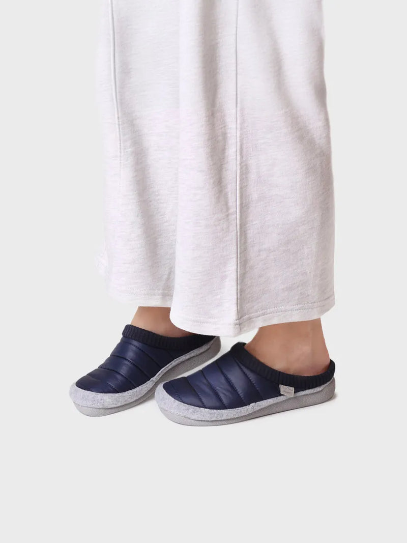 zapatillas mujer - Zapatilla tipo zueco para mujer en tejido acolchado y fieltro | MORA-TK  - Toni Pons  