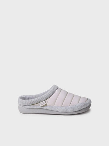 zapatillas mujer - Zapatilla tipo zueco para mujer en tejido acolchado y fieltro | MORA-TK  - Toni Pons  