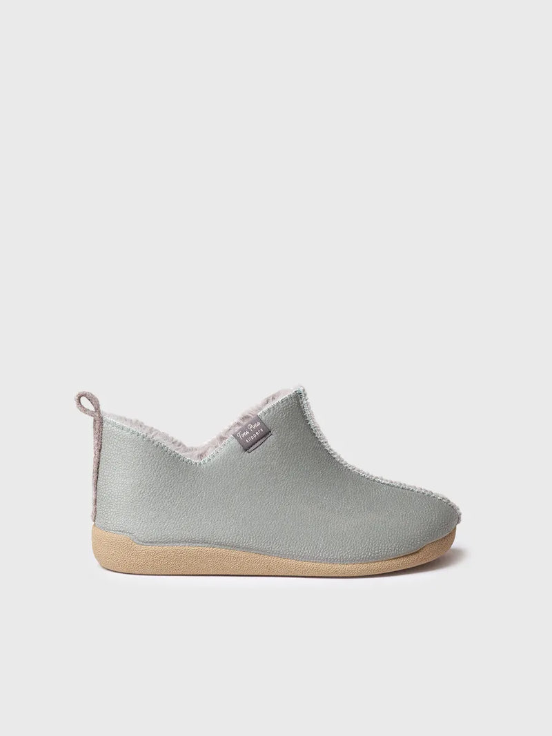 zapatillas mujer - Zapatilla de casa abotinada para mujer en piel | MOSCU-BD  - Toni Pons  