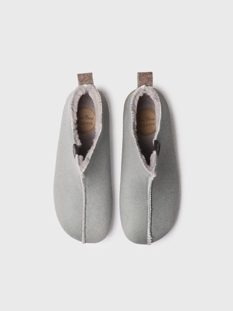 zapatillas mujer - Zapatilla de casa abotinada para mujer en piel | MOSCU-BD  - Toni Pons  