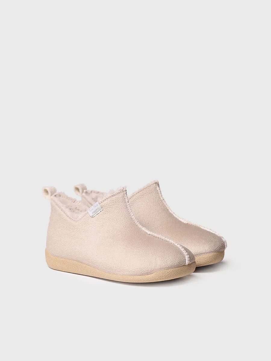 zapatillas de casa mujer - Zapatilla de casa abotinada para mujer en piel | MOSCU-BD  - Toni Pons  