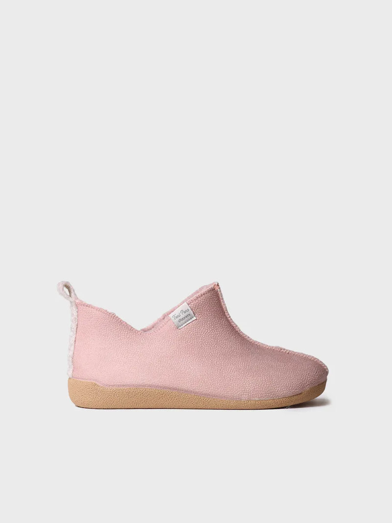 zapatillas de casa mujer - Zapatilla de casa abotinada para mujer en piel | MOSCU-BD  - Toni Pons  