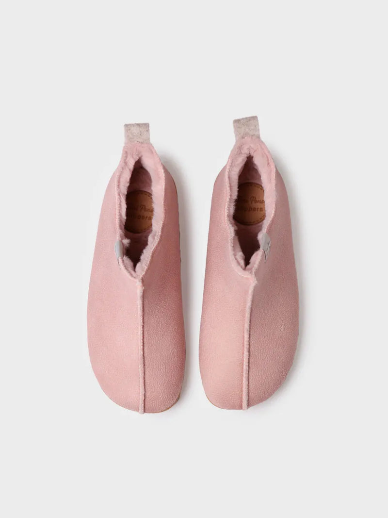 zapatillas de casa mujer - Zapatilla de casa abotinada para mujer en piel | MOSCU-BD  - Toni Pons  