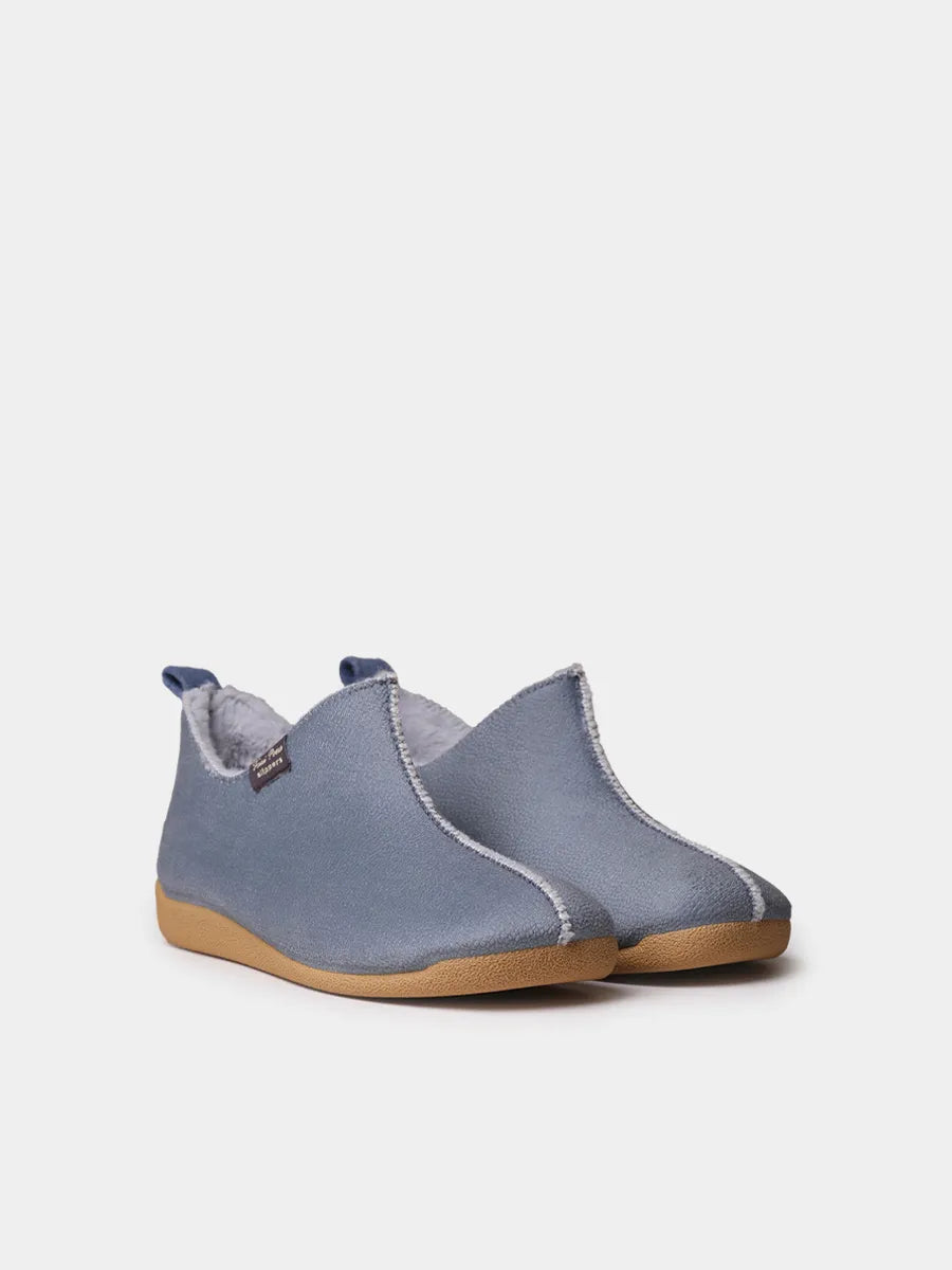 Zapatillas de casa mujer - Zapatilla de casa abotinada para mujer en tejido | MOSCU-BD  - Toni Pons  