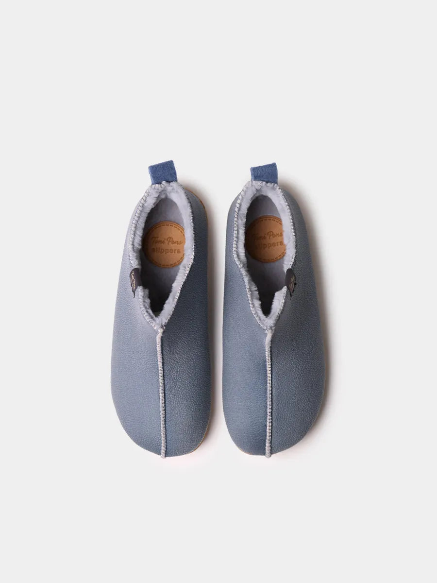 Zapatillas de casa mujer - Zapatilla de casa abotinada para mujer en tejido | MOSCU-BD  - Toni Pons  