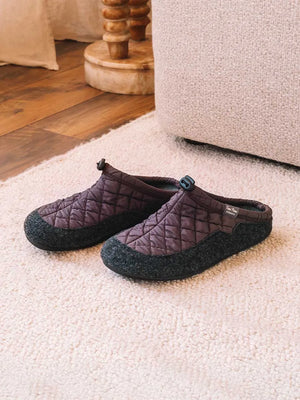 Zapatillas de casa hombre - Zapatilla tipo zueco de hombre en tejido acolchado y fieltro | NADIR-UM  - Toni Pons  