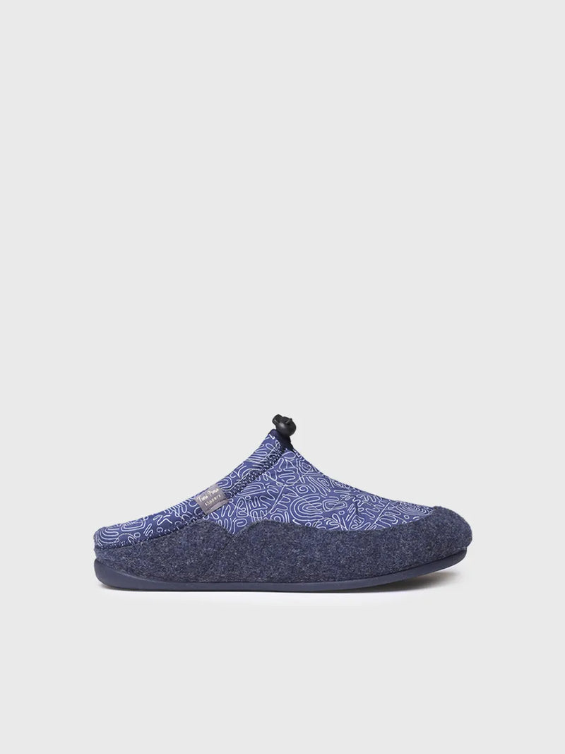 zapatillas hombre - Zapatilla tipo zueco para hombre en tejido acolchado y fieltro | NADIR-UM  - Toni Pons  