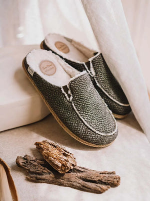 Zapatillas de casa hombre - Slippers para hombre tipo zueco con suela de yute | NALEC  - Toni Pons  