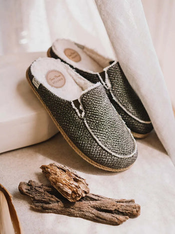 Zapatillas de casa hombre - Slippers para hombre tipo zueco con suela de yute | NALEC  - Toni Pons  