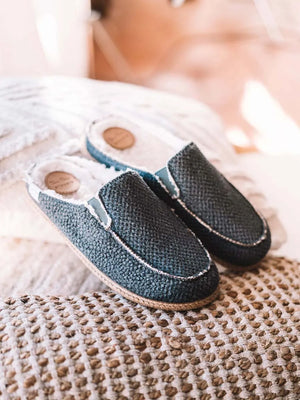 Zapatillas de casa hombre - Slippers para hombre tipo zueco con suela de yute | NALEC  - Toni Pons  