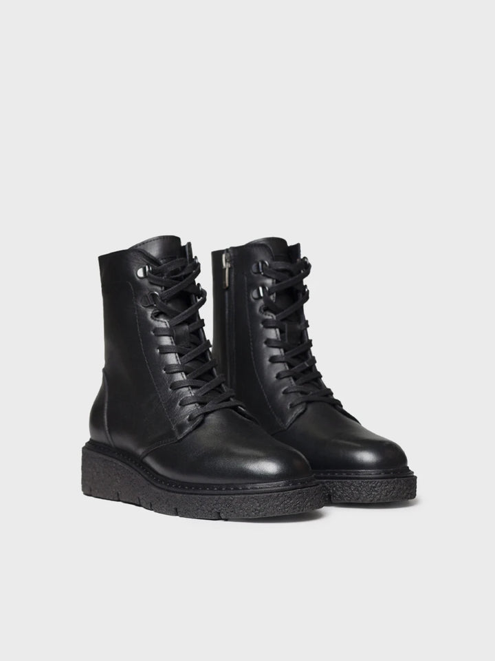 Botines mujer - Bota con cordones en piel para mujer | NARA-P  - Toni Pons  