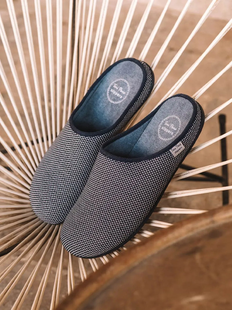 zapatillas de casa hombre - Zapatilla de casa tipo zueco de hombre en rejilla | NASH-JO  - Toni Pons  