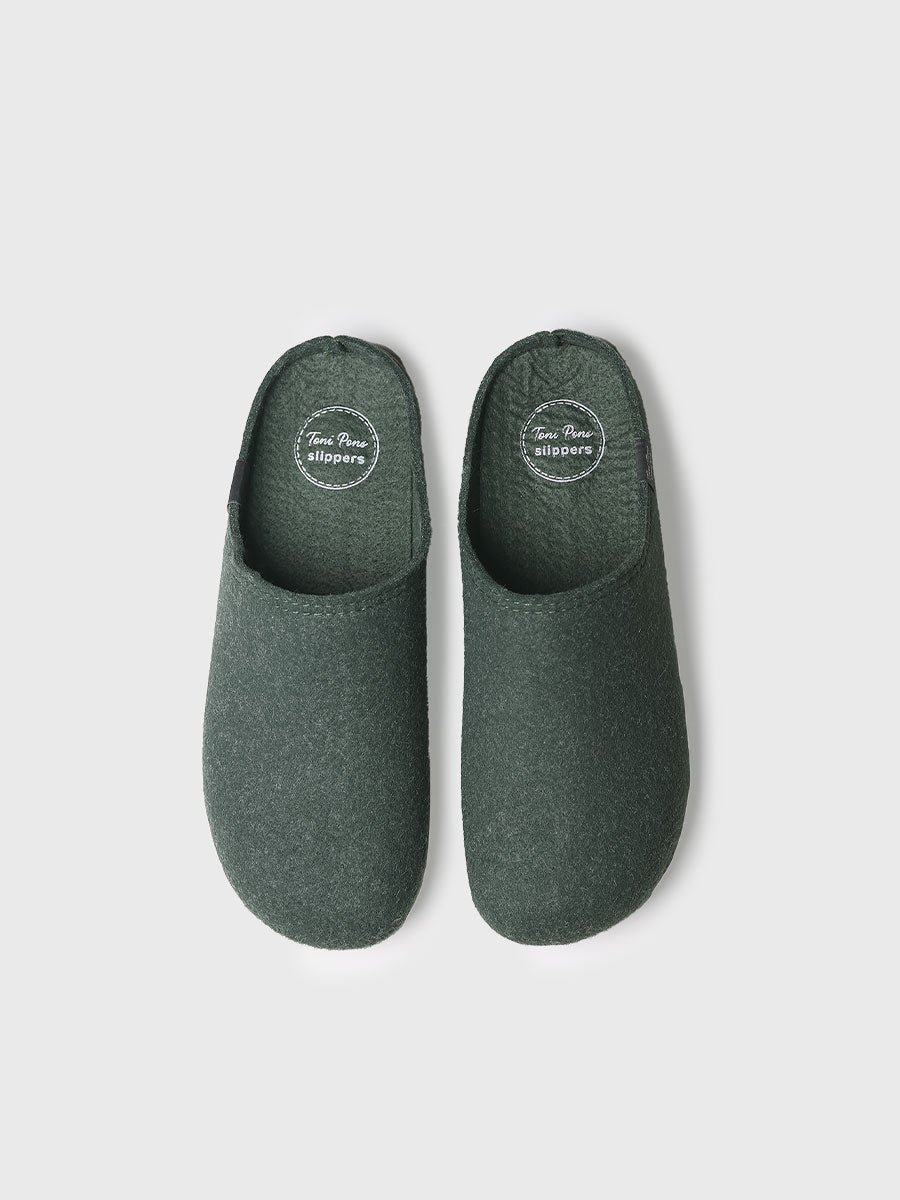 zapatillas de casa hombre - Zapatilla de casa tipo zueco para hombre en fieltro reciclado | NEO-FR  - Toni Pons  