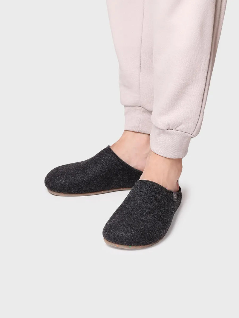 zapatillas de casa hombre - Zapatilla de casa tipo zueco para hombre en fieltro reciclado | NEO-FR  - Toni Pons  