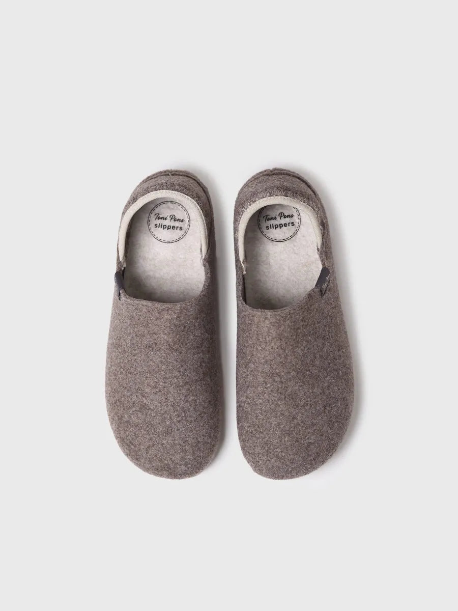 zapatillas de casa hombre - Zapatilla de casa cerrada para hombre en fieltro reciclado | NEPAL-FR  - Toni Pons  
