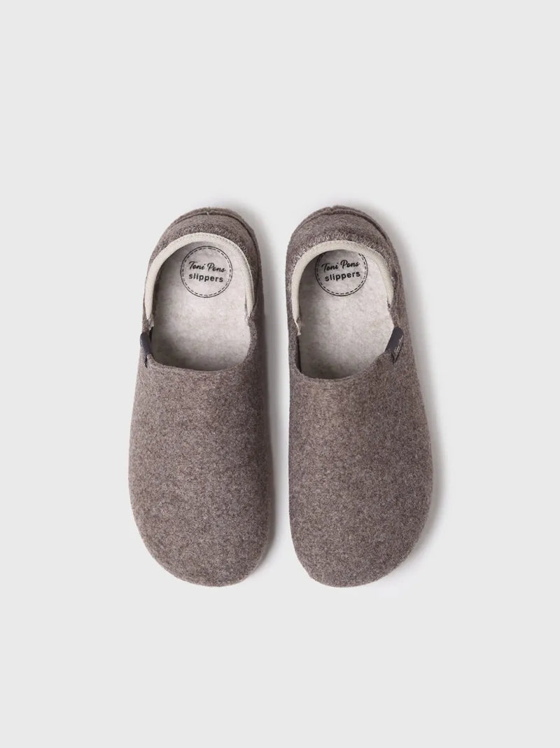 zapatillas de casa hombre - Zapatilla de casa cerrada para hombre en fieltro reciclado | NEPAL-FR  - Toni Pons  