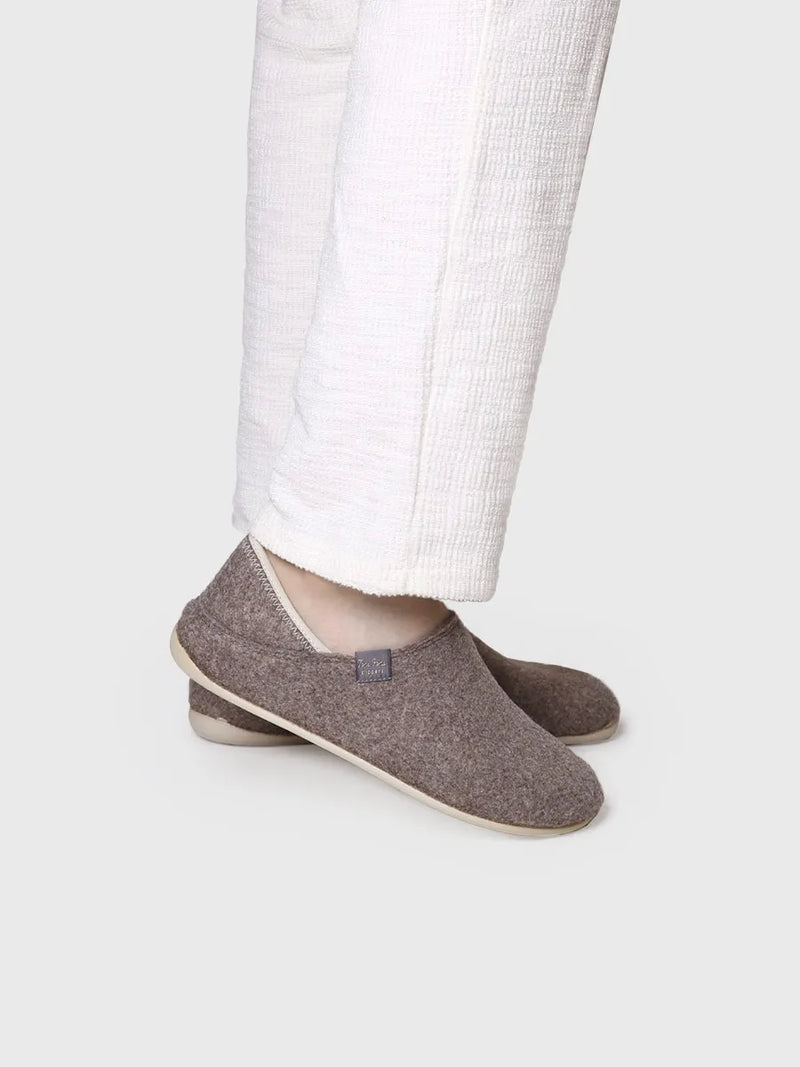 zapatillas de casa hombre - Zapatilla de casa cerrada para hombre en fieltro reciclado | NEPAL-FR  - Toni Pons  