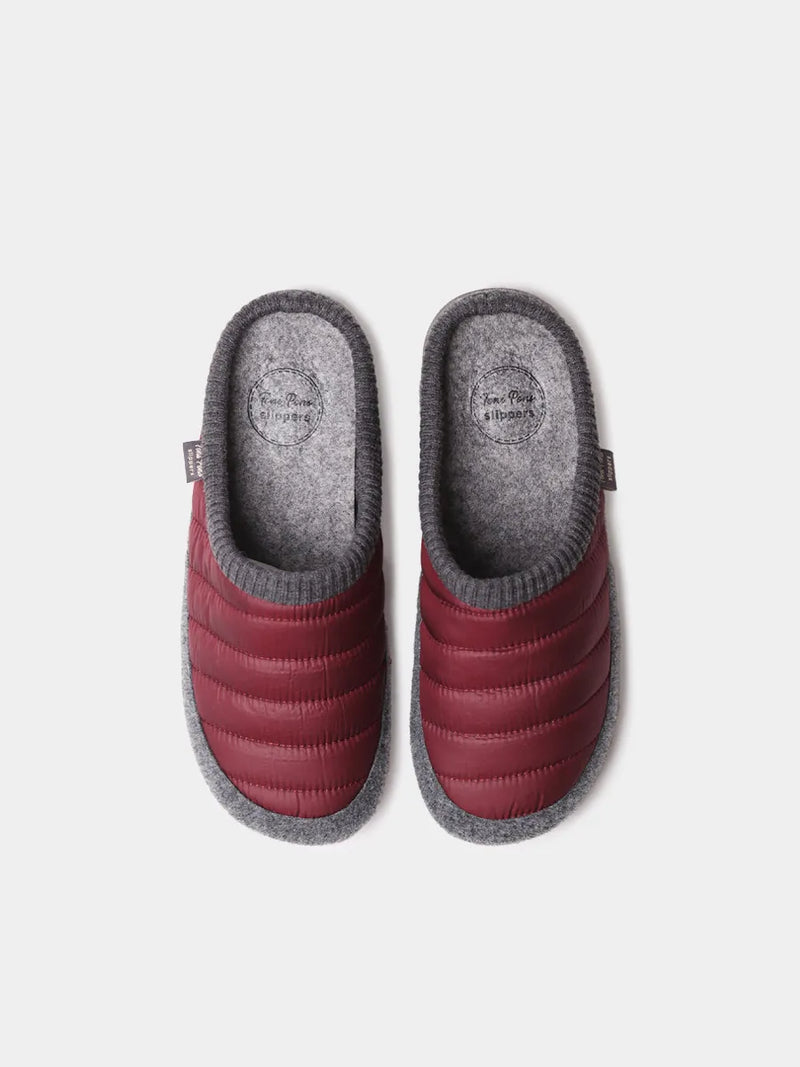 Zapatillas de casa hombre - Zapatilla de casa tipo zueco en tejido acolchado y fieltro | NIX-TK  - Toni Pons  