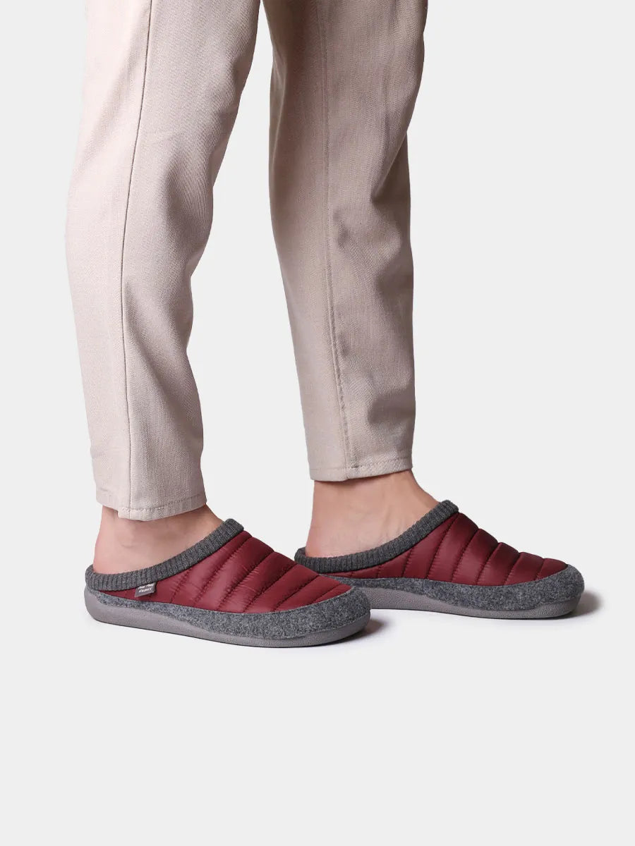 Zapatillas de casa hombre - Zapatilla de casa tipo zueco en tejido acolchado y fieltro | NIX-TK  - Toni Pons  