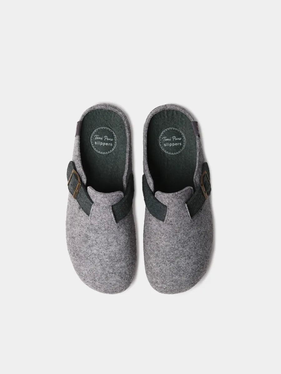Zapatillas de casa hombre - Zapatilla tipo zueco para hombre en fieltro reciclado | NORTON-FR  - Toni Pons  