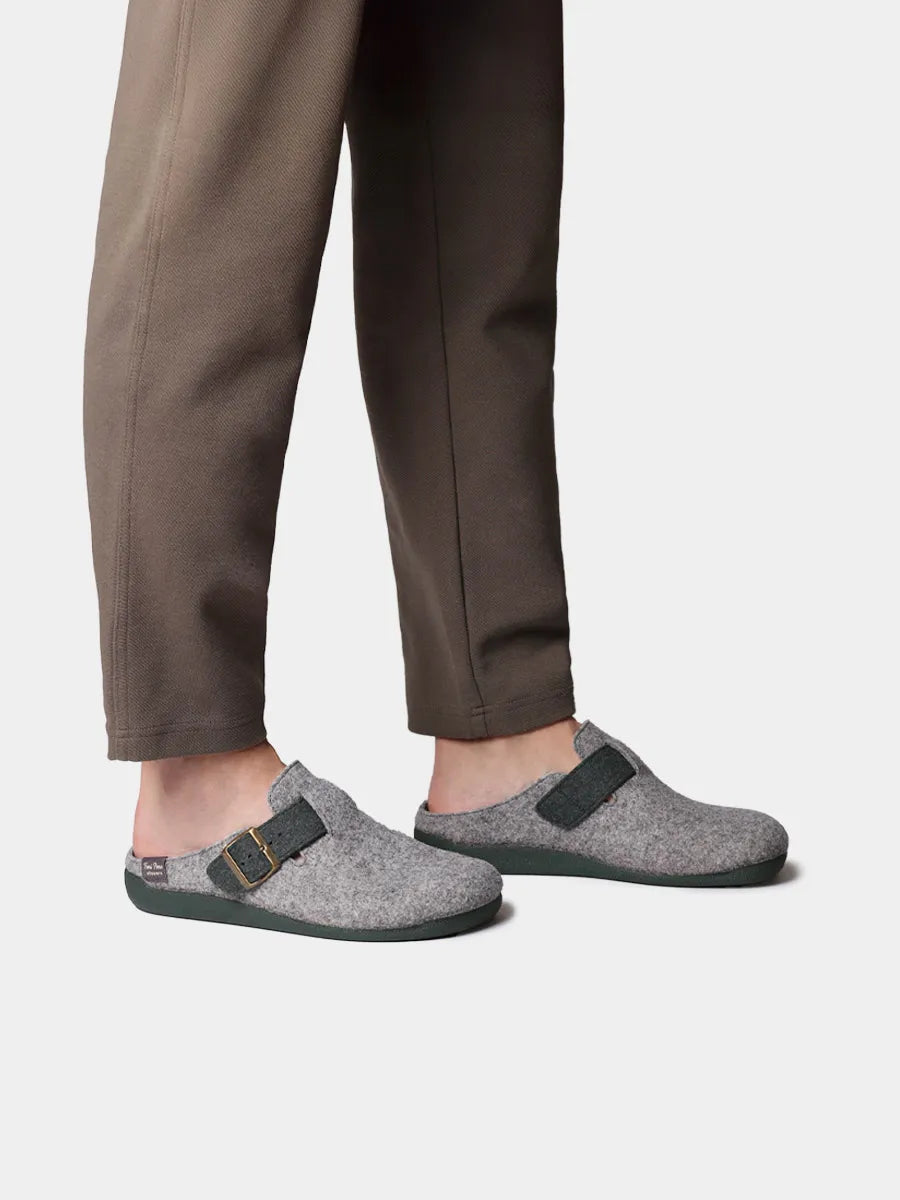Zapatillas de casa hombre - Zapatilla tipo zueco para hombre en fieltro reciclado | NORTON-FR  - Toni Pons  