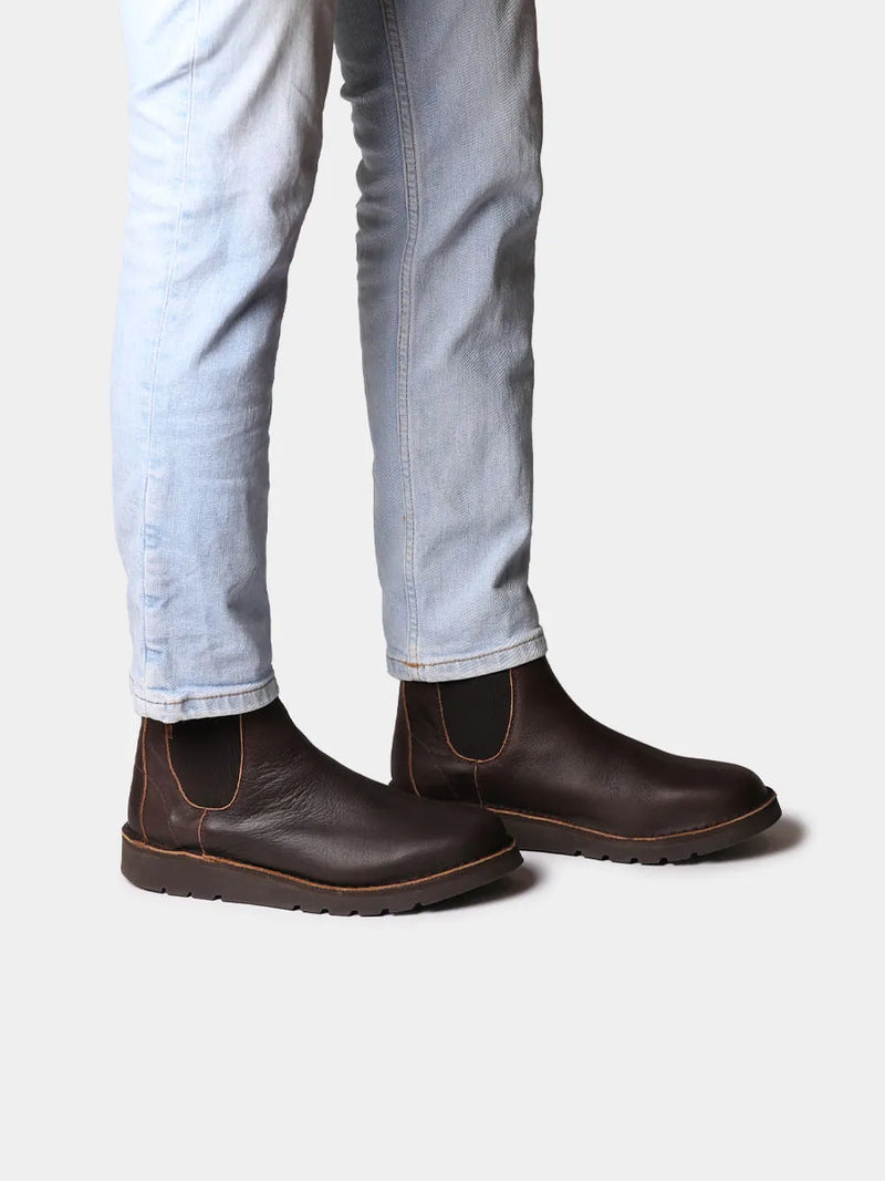 Botines hombre - Botín de piel con elásticos laterales para hombre | OCTAVI  - Toni Pons  