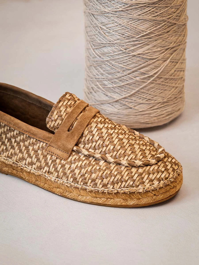  - Alpargata tipo mocasín para hombre en piel trenzada | OSOR80  - Toni Pons  