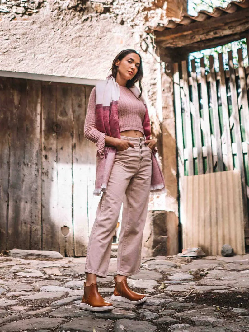 botines mujer - Botín de piel para mujer con elásticos laterales | PADUA  - Toni Pons  