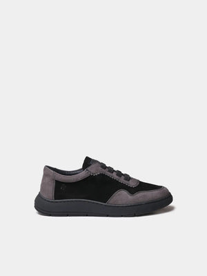 Zapatos con cordones mujer - Zapatilla deportiva de mujer en serraje bicolor | PRESTON  - Toni Pons  