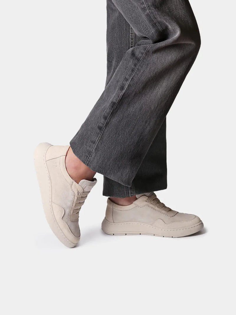 Zapatos con cordones mujer - Zapatilla deportiva de mujer en serraje bicolor | PRESTON  - Toni Pons  