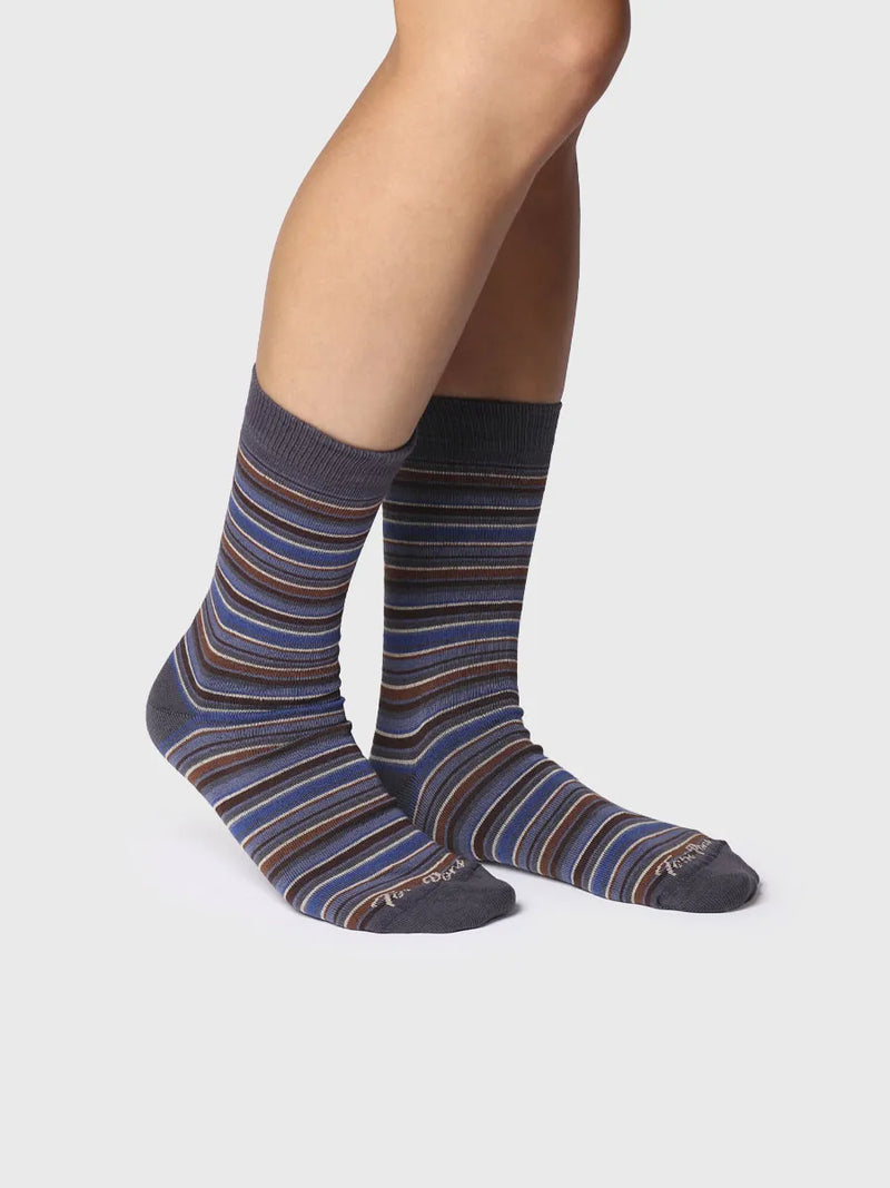 Complementos - Calcetines unisex en algodón a rayas | QUEL-BR  - Toni Pons  