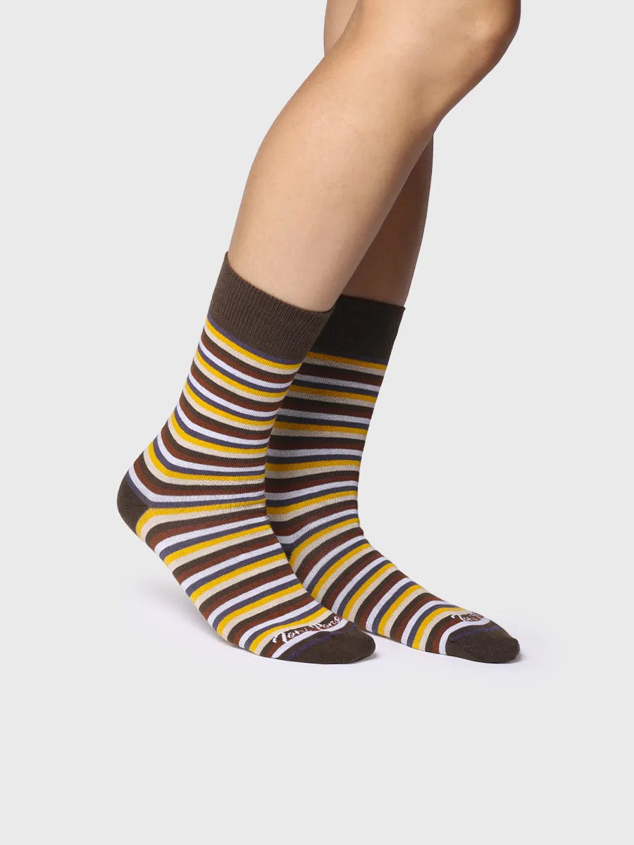 Complementos - Calcetines unisex en algodón a rayas | QUEL-BR  - Toni Pons  