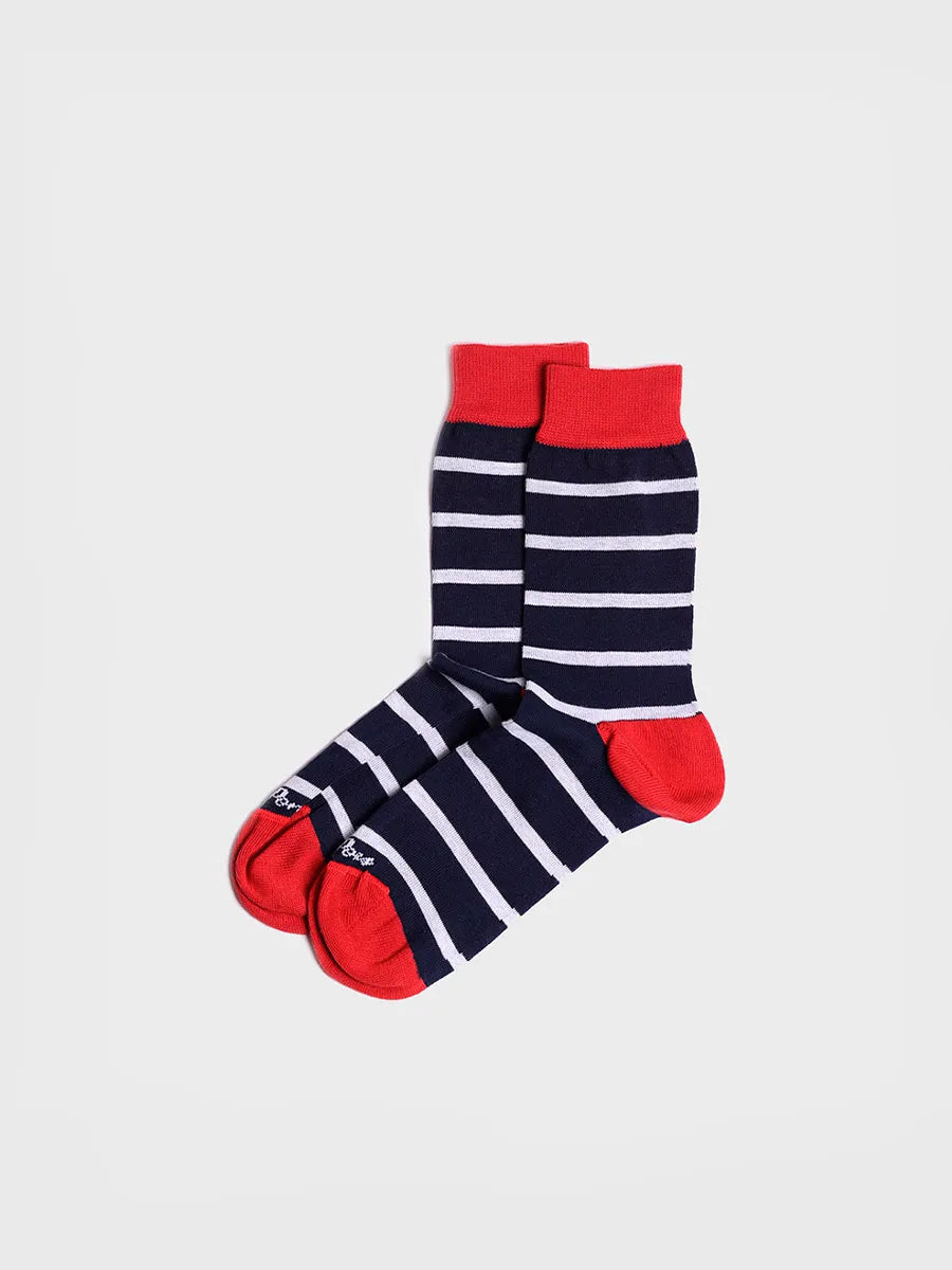 Complementos - Calcetines unisex en algodón a rayas | QUEL-BR  - Toni Pons  