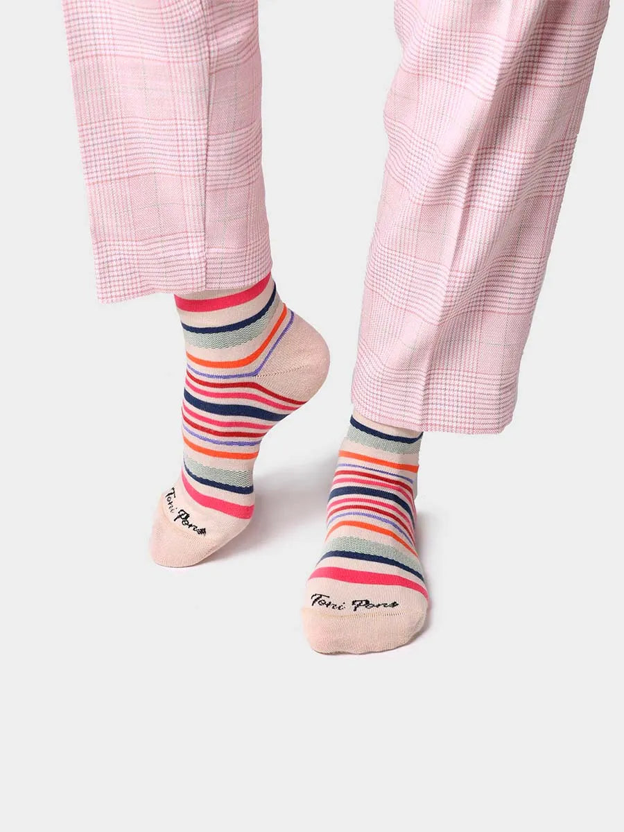 Complementos - Calcetines unisex en algodón a rayas | QUEL-BR  - Toni Pons  