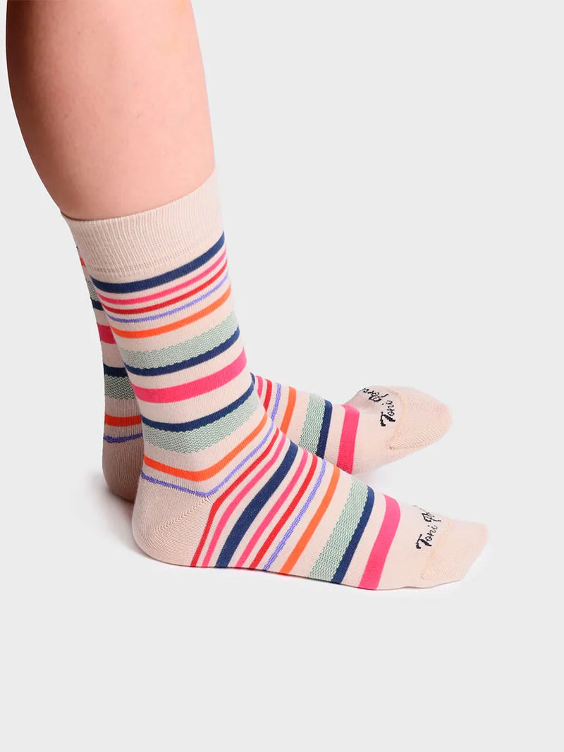 Complementos - Calcetines unisex en algodón a rayas | QUEL-BR  - Toni Pons  