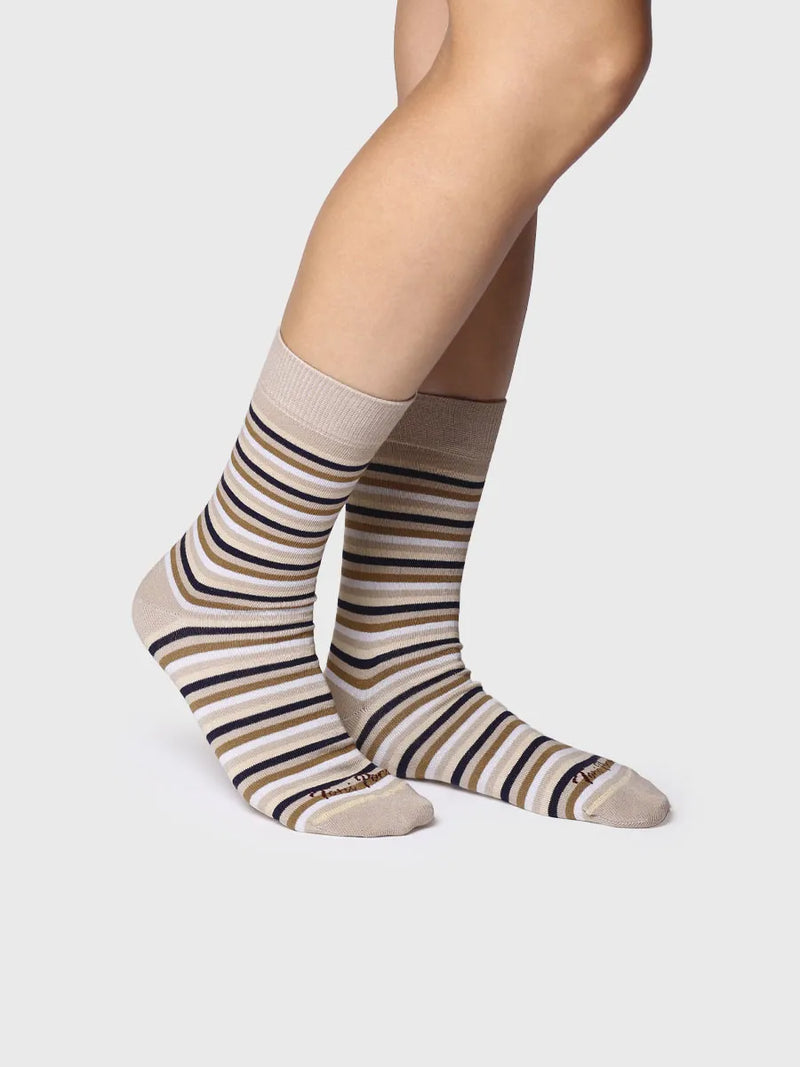 Complementos - Calcetines unisex en algodón a rayas | QUEL-BR  - Toni Pons  
