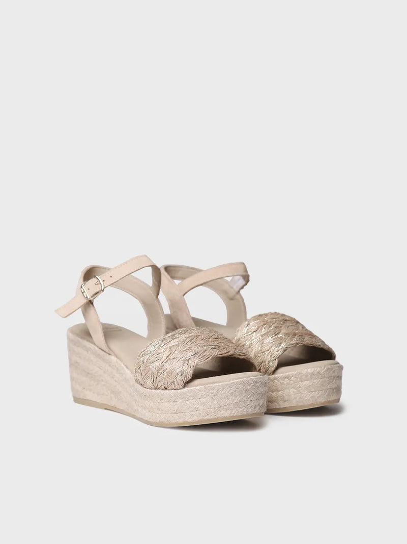 sandalias mujer - Alpargata de mujer en yute trenzado con cuña y hebilla | ROCIO-PH  - Toni Pons  