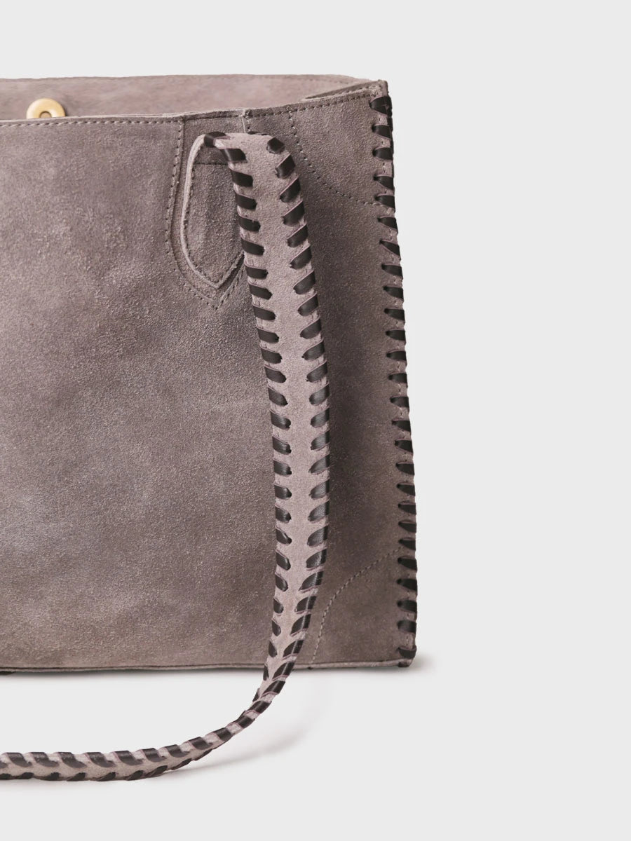 Complementos - Bolso tote en piel con ribete trenzado | SABINE  - Toni Pons  