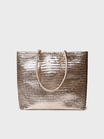 Complementos - Bolso shopper en cuero trenzado con bolsillo interior | SIMONA  - Toni Pons  