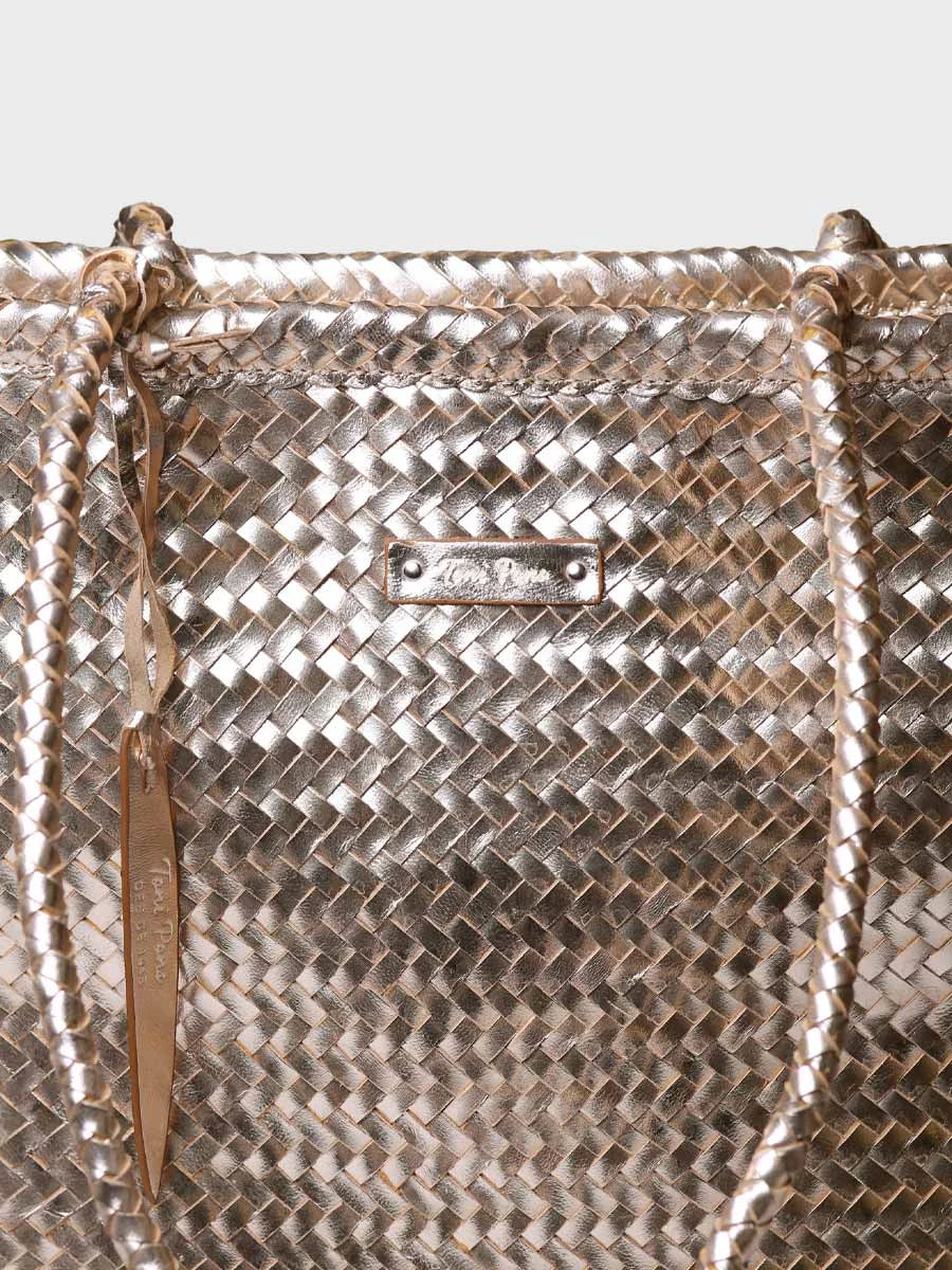 Complementos - Bolso shopper en cuero trenzado con bolsillo interior | SIMONA  - Toni Pons  