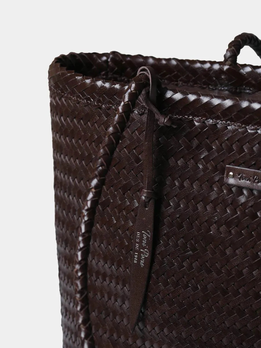 Complementos - Bolso shopper en cuero trenzado con bolsillo interior | SIMONA  - Toni Pons  