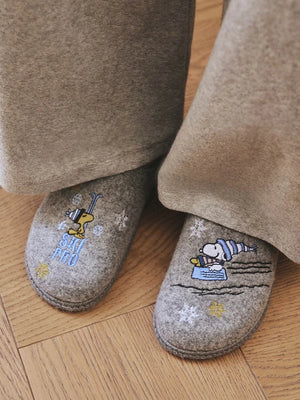 Zapatillas de casa mujer - Slipper de casa en fieltro con motivo Snoopy para mujer | SNOOPY  - Toni Pons  