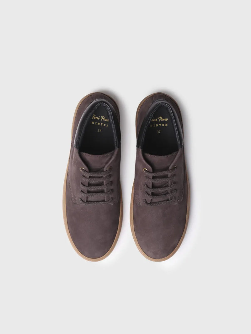 botines mujer - Botín para mujer con cordones en piel nobuk | SORT  - Toni Pons  
