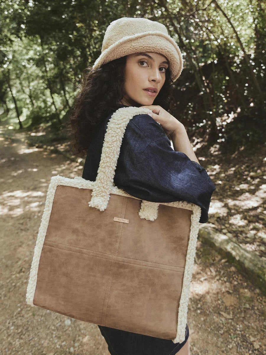 Sac en cuir avec mouton | SUSA