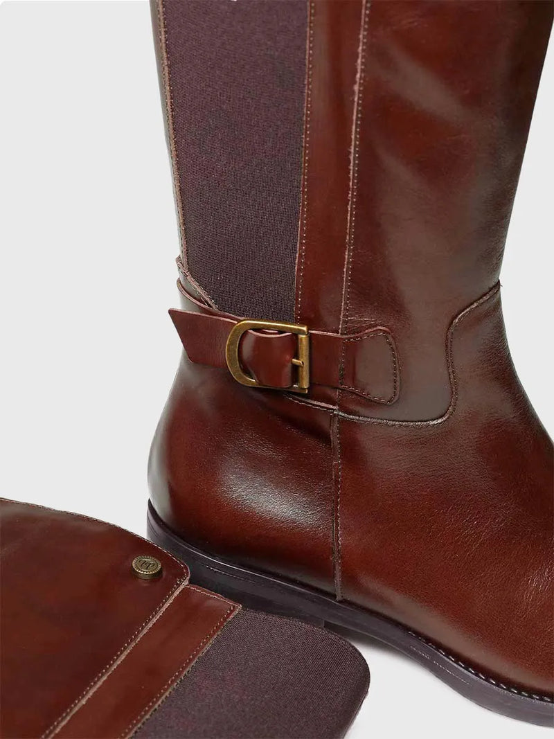 botas mujer - Bota alta para mujer en piel | TACOMA-P  - Toni Pons  