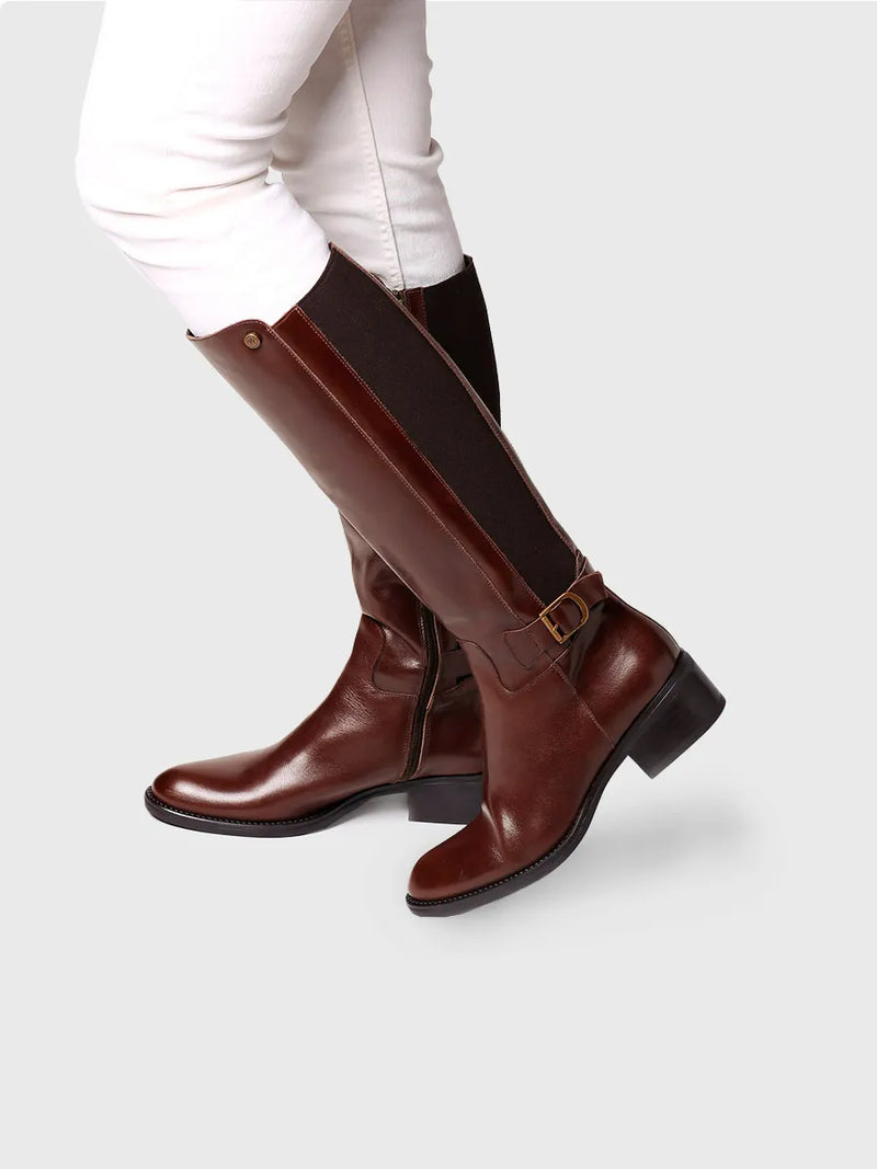 botas mujer - Bota alta para mujer en piel | TACOMA-P  - Toni Pons  